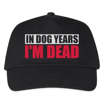 in dog years Dead - Kids’ Baseball Cap - black - Front