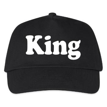 King - Kids’ Baseball Cap - black - Front