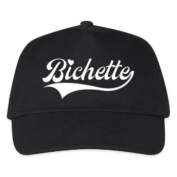Bichette Petit Surnom Mignon - Casquette de baseball Enfant - noir - Devant