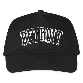 detroit shirt - Kinder Basecap - Schwarz - Vorne