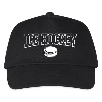 Eishockey  - Kinder Basecap - Schwarz - Vorne