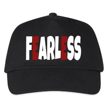 Intrépide - texte simple - Casquette de baseball Enfant - noir - Devant