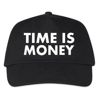 Time is money - Kids’ Baseball Cap - black - Front