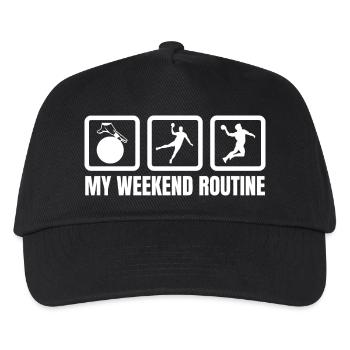 Ma routine du week-end - Casquette de baseball Enfant - noir - Devant