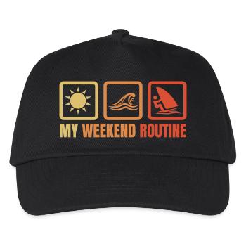 Windsurfer Weekend - Kids’ Baseball Cap - black - Front