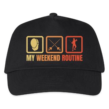 Fencing Weekend - Kids’ Baseball Cap - black - Front