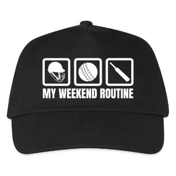 Week-end de cricket - Casquette de baseball Enfant - noir - Devant