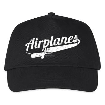 Airplanes - Kids’ Baseball Cap - black - Front