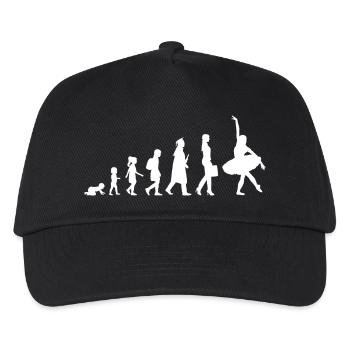 Vom Kind zur Ballerina - Kinder Basecap - Schwarz - Vorne
