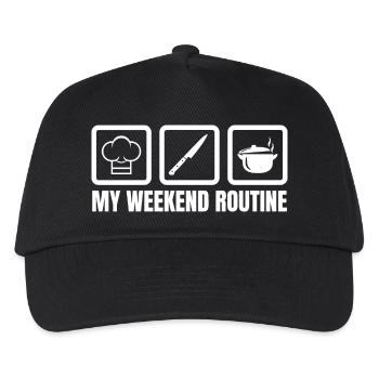 Week-end de cuisine - Casquette de baseball Enfant - noir - Devant