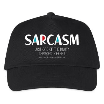 Sarkasmus (düster) - Kinder Basecap - Schwarz - Vorne
