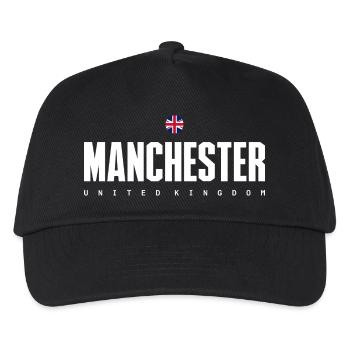 Manchester - Kids’ Baseball Cap - black - Front