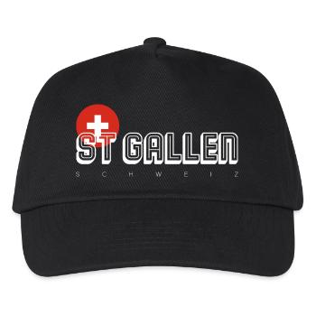 St. Gallen - Kinder Basecap - Schwarz - Vorne