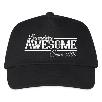 Legendary and Awesome since 2006 - Kids’ Baseball Cap - black - Front