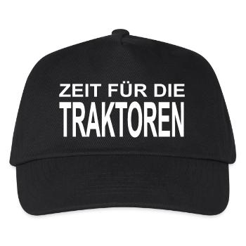Traktor - Kinder Basecap - Schwarz - Vorne