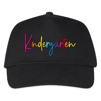 Kindergarten - Kinder Basecap - Schwarz - Vorne