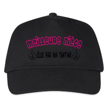 Best Niece - Kids’ Baseball Cap - black - Front