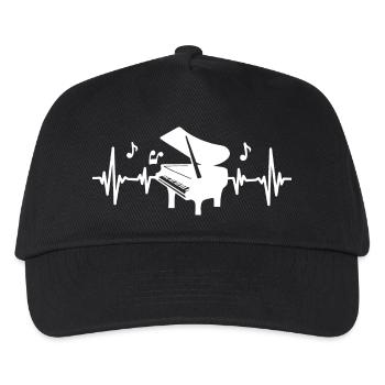 Piano Pianist - Kinder Basecap - Schwarz - Vorne