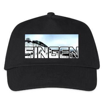 Singing Snow Overlapping Modern January - Kids’ Baseball Cap - black - Front