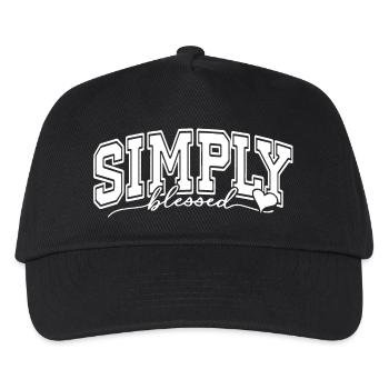 Simply Bless Inspirational Grateful Positive - Kids’ Baseball Cap - black - Front