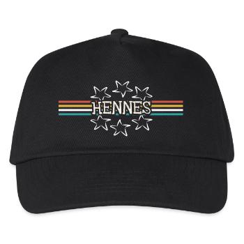 Stern Hennes - Kinder Basecap - Schwarz - Vorne