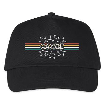 Caysie als Frauenname - Kinder Basecap - Schwarz - Vorne