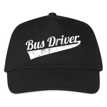 Busfahrer - Kinder Basecap - Schwarz - Vorne