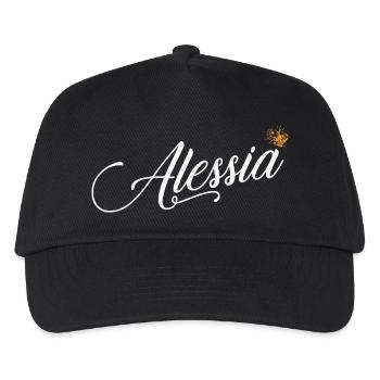 Alessia Name for Women Kids Toddlers - Alessia - Kids’ Baseball Cap - black - Front