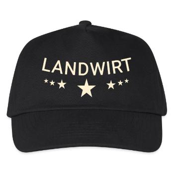 Landwirt - Kinder Basecap - Schwarz - Vorne