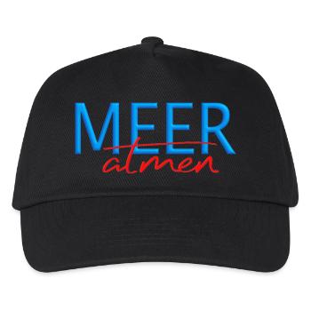 Meer atmen - Kinder Basecap - Schwarz - Vorne