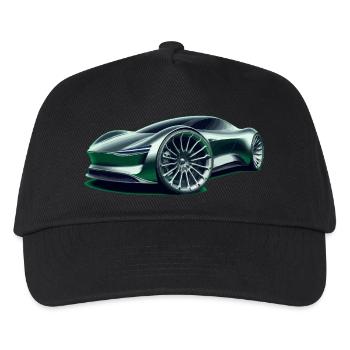 Futuristischer Supersportwagen - Kinder Basecap - Schwarz - Vorne