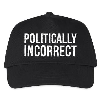 politically Incorrect - Kids’ Baseball Cap - black - Front