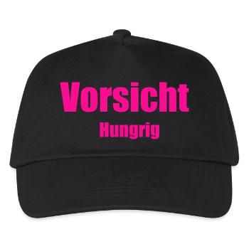 Vorsicht hungrig - Kinder Basecap - Schwarz - Vorne