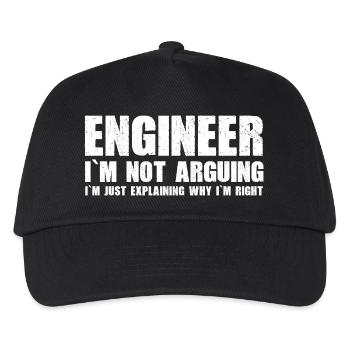 Engineer - I'm just explaining why I'm right - Kids’ Baseball Cap - black - Front