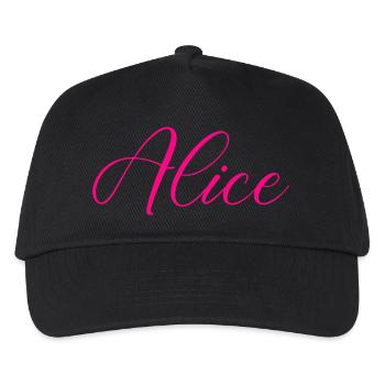 name alice - Kinder Basecap - Schwarz - Vorne