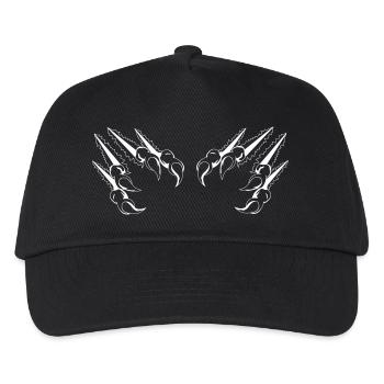 krallen 02 - Kinder Basecap - Schwarz - Vorne