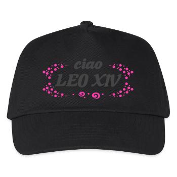 ciao Leo XIV - Kinder Basecap - Schwarz - Vorne