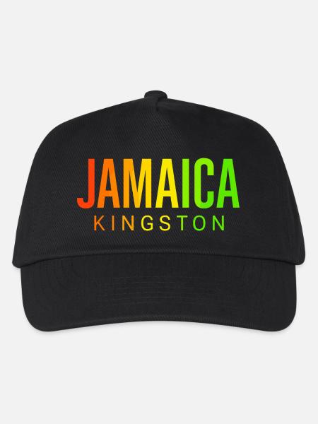 Jamaica Kingston - Kinder Basecap - Schwarz
