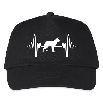 Schäferhund Herzschlag - Kinder Basecap - Schwarz - Vorne