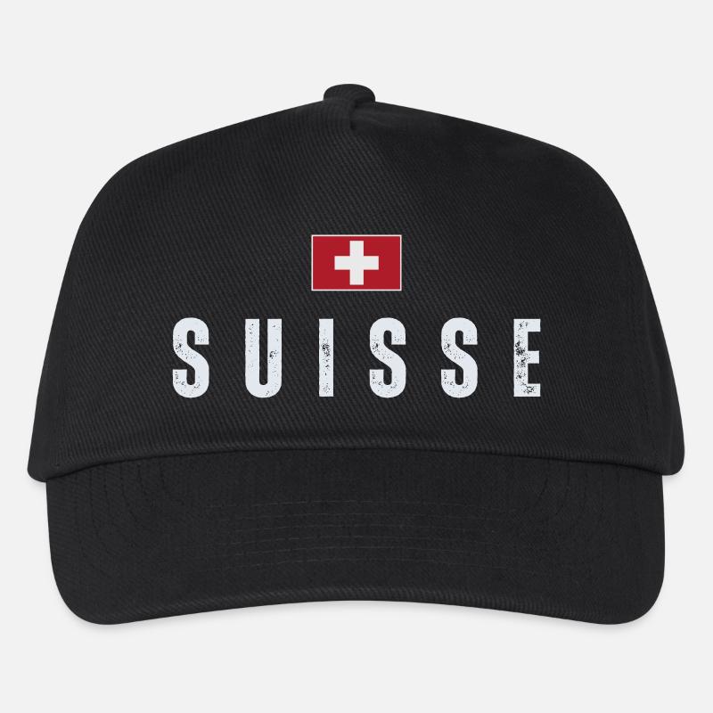 Flagge der Schweiz, Schweizer Stolz - Kinder Basecap - Schwarz