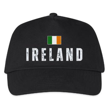 Flag of Ireland, Irish Pride - Kids’ Baseball Cap - black - Front
