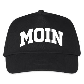 MOIN – North German in college style - Kids’ Baseball Cap - black - Front
