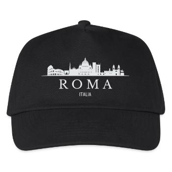 Rome skyline, I love Rome - Kids’ Baseball Cap - black - Front