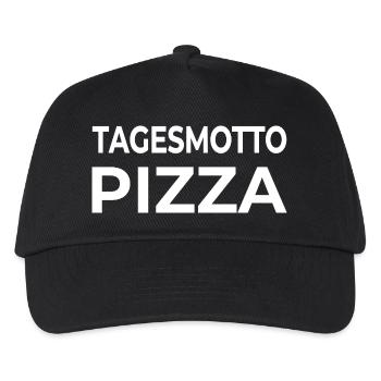 Pizza - Kinder Basecap - Schwarz - Vorne