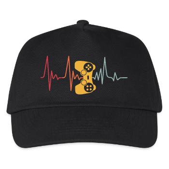 Gamer Game Video Game Blueberry Vintage Gaming - Kids’ Baseball Cap - black - Front