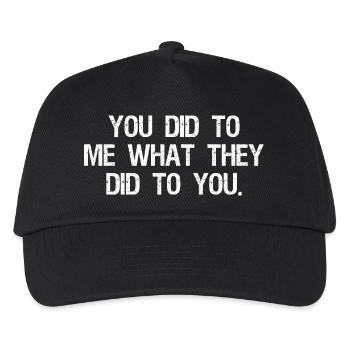 Tu m’as fait ce qu’ils t’ont fait - Casquette de baseball Enfant - noir - Devant