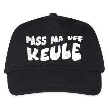 Pass ma auf Keule - Kinder Basecap - Schwarz - Vorne