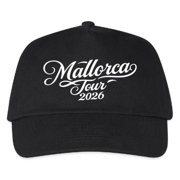 Mallorca Tour 2026 - Kinder Basecap - Schwarz - Vorne