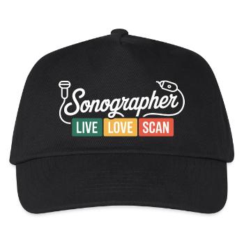 Sonographer Live Love Scan - Kids’ Baseball Cap - black - Front