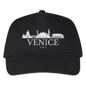 Venedig, Italien, Skyline von Venedig - Kinder Basecap - Schwarz - Vorne